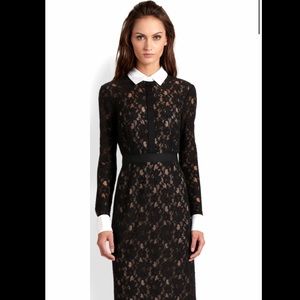 BCBG Olga Fitted Lace Shift Dress